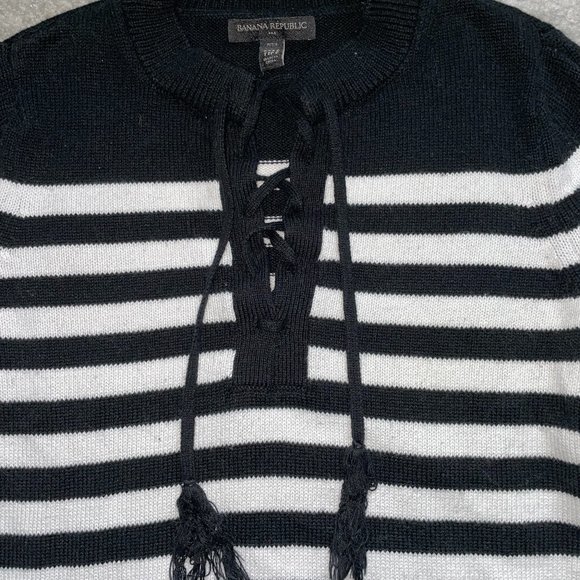 BR Lace-up Front Sweater - Picture 2 of 4